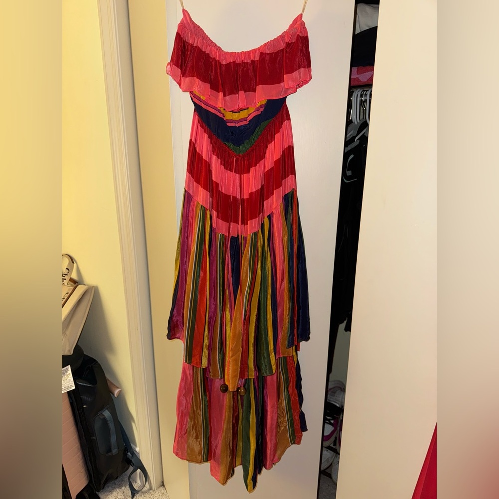 Farm Rio Strapless Maxi Dress